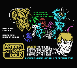 Venom Strikes Back back cover for MSX